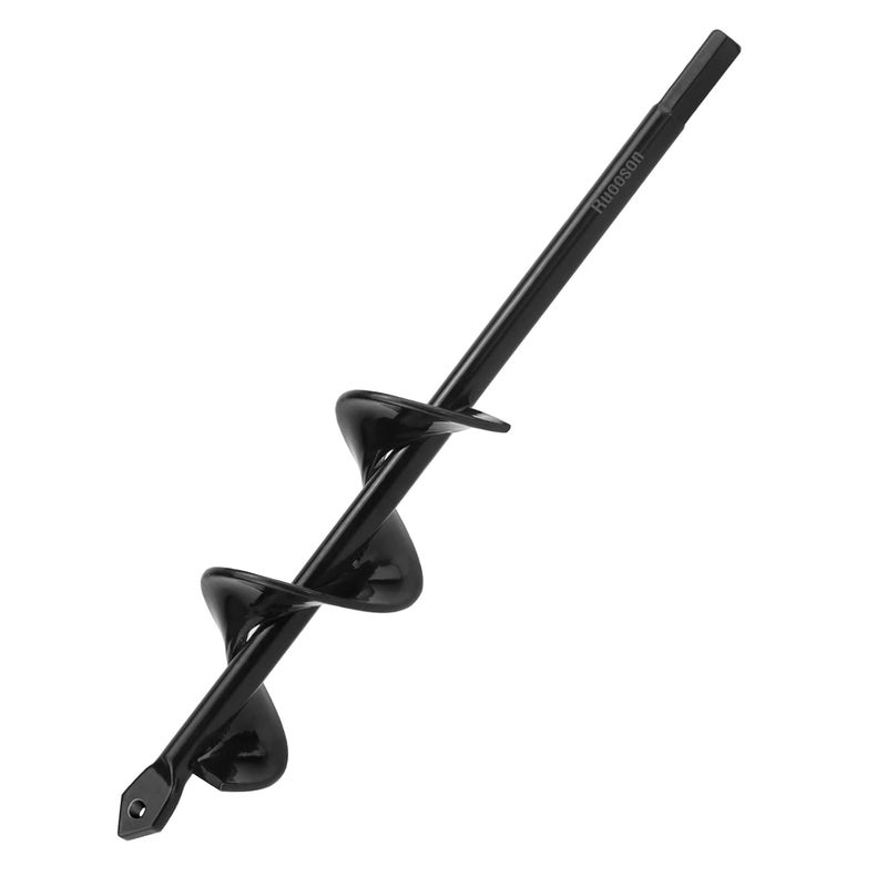 Ruooson Garden Auger Drill Bit for Planting 1.6X9 in Garden AugerSpiral Easy Planter Rapid Planter Plant for 3/8" Hex Drive <1Pcs>. (1.6x9 in) - Image 2